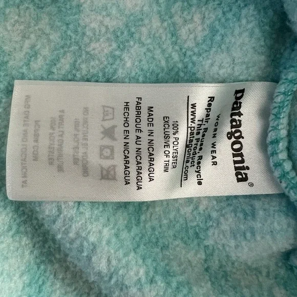 Patagonia Synchilla Snap-T Lightweight Fleece Batik Hex Big Bend Pullover Jacket - Picture 6 of 6